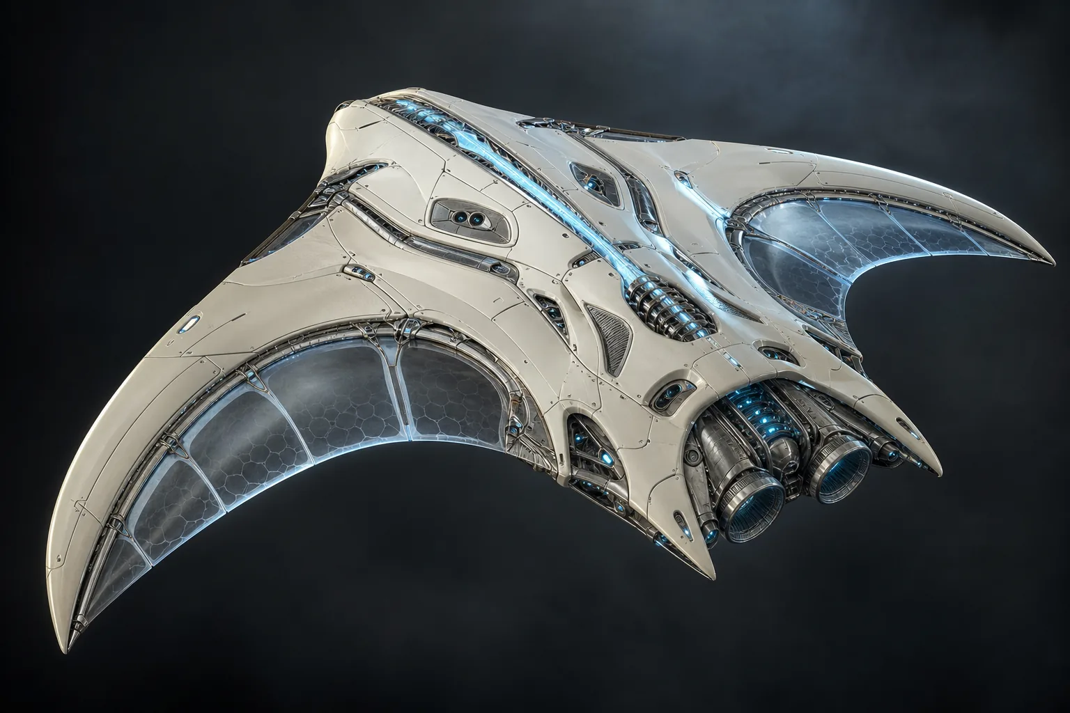 AI-generated 3D-style concept render of a non-military atmospheric survey drone