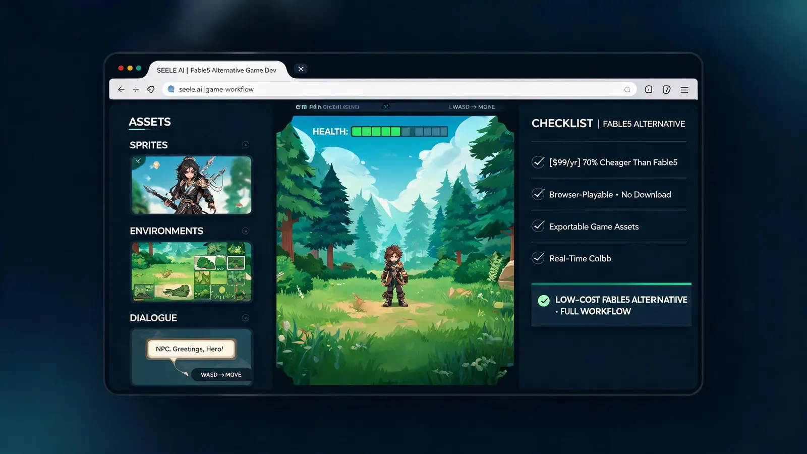 Generated preview image for Cheaper Fable5 Alternative showing a concrete playable game workflow and reviewable output.