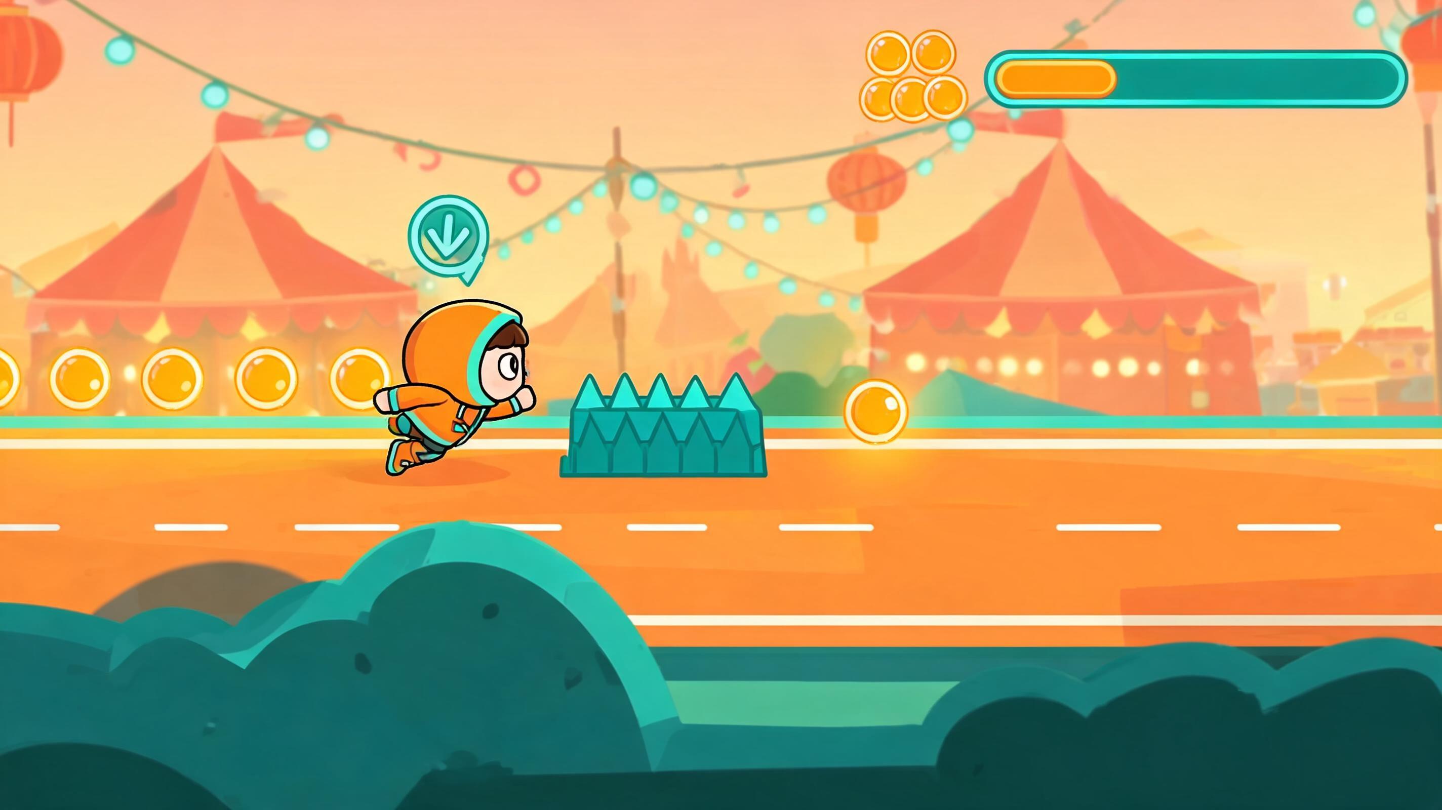 AI Playable Ad Concept hero plan playableAdsAi-014: failure-retry reward loop for mobile game studios with visible first action and browser-playable outcome.