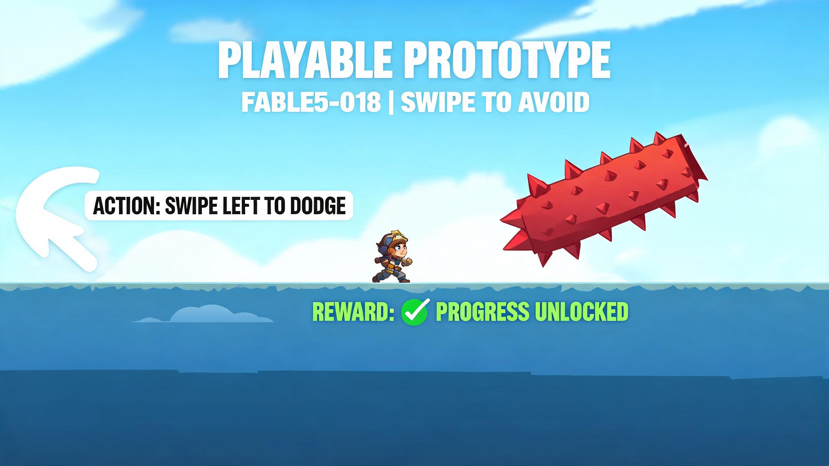 Fable5 Alternative hero plan fable5-018: swipe-to-avoid onboarding slice for founder-led studios with visible first action and browser-playable outcome.
