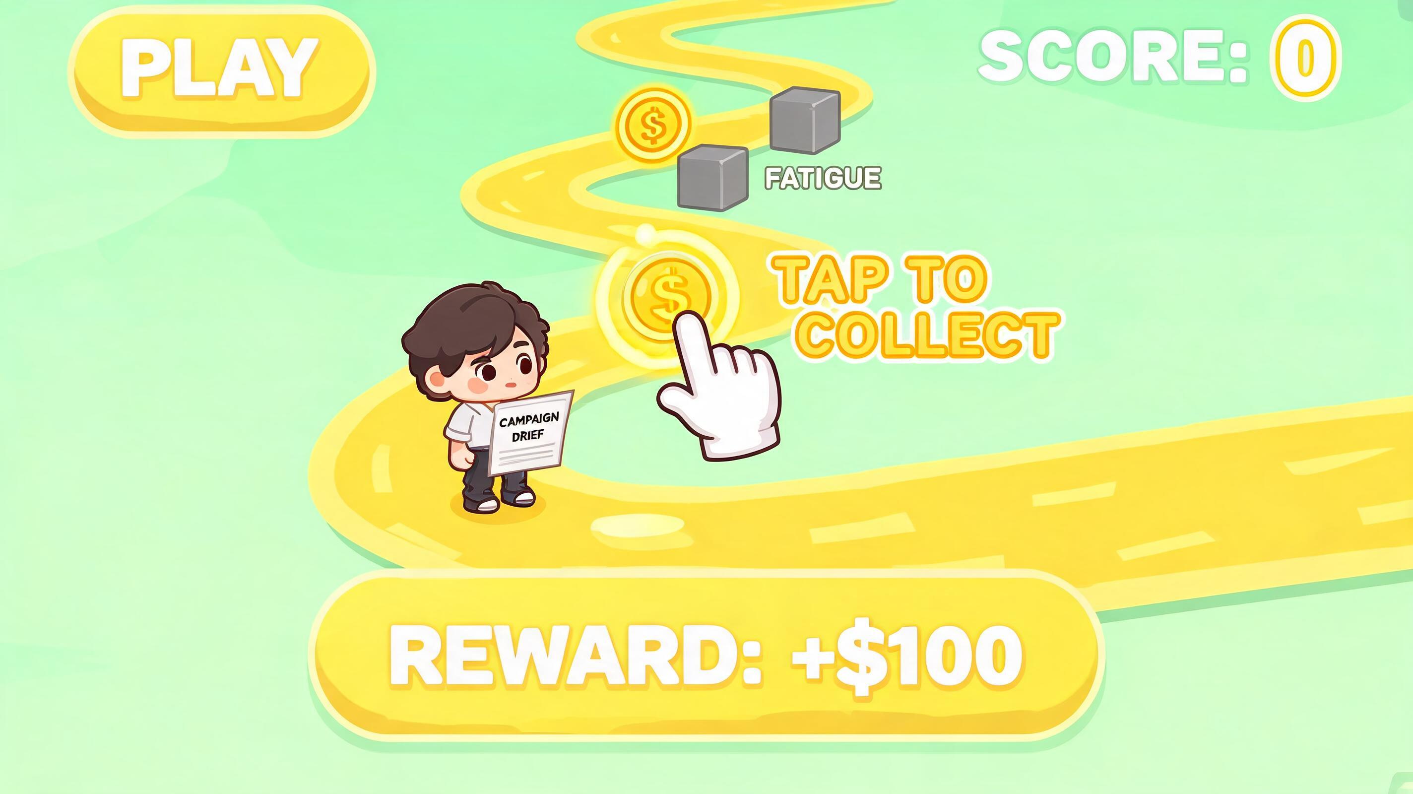 Fable5 Alternative hero plan fable5-031: tap-to-collect launch loop for performance marketers with visible first action and browser-playable outcome.