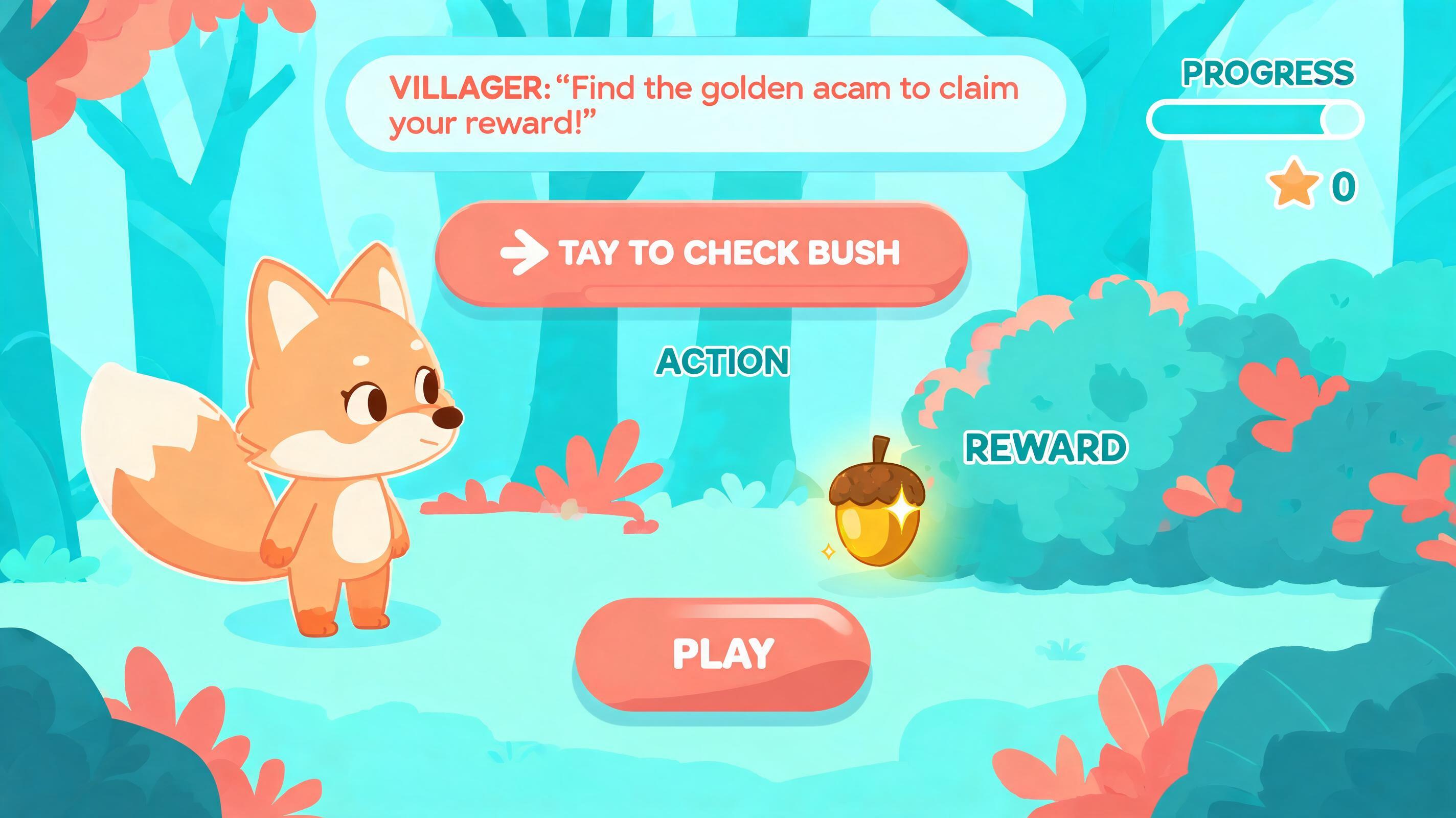 Fable5 Alternative hero plan fable5-024: dialogue-to-reward micro quest for brand activation producers with visible first action and browser-playable outcome.