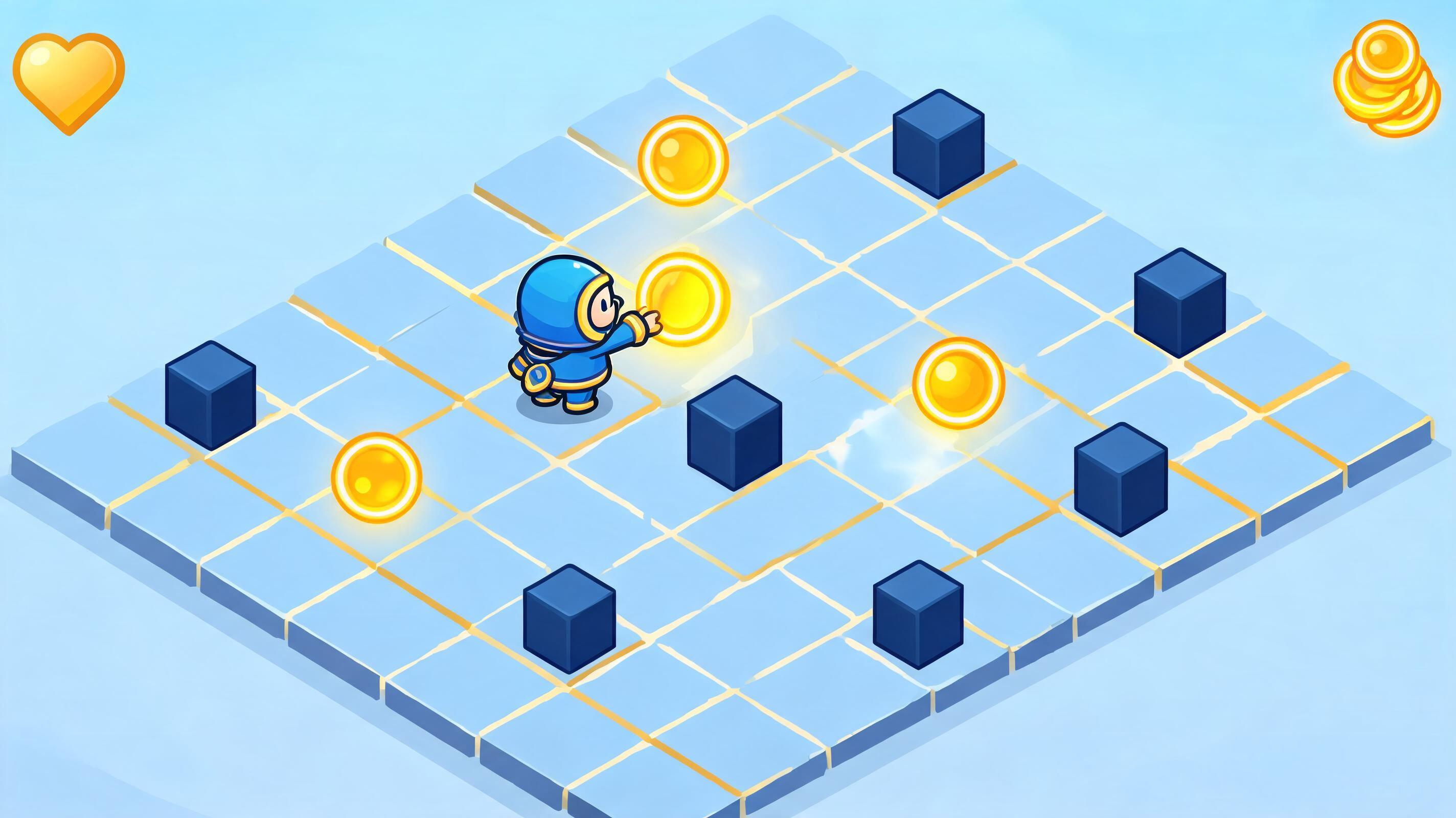Vibe Gaming AI Prototype hero plan vibeGaming-003: neon collectathon for browser arcade makers with visible first action and browser-playable outcome.