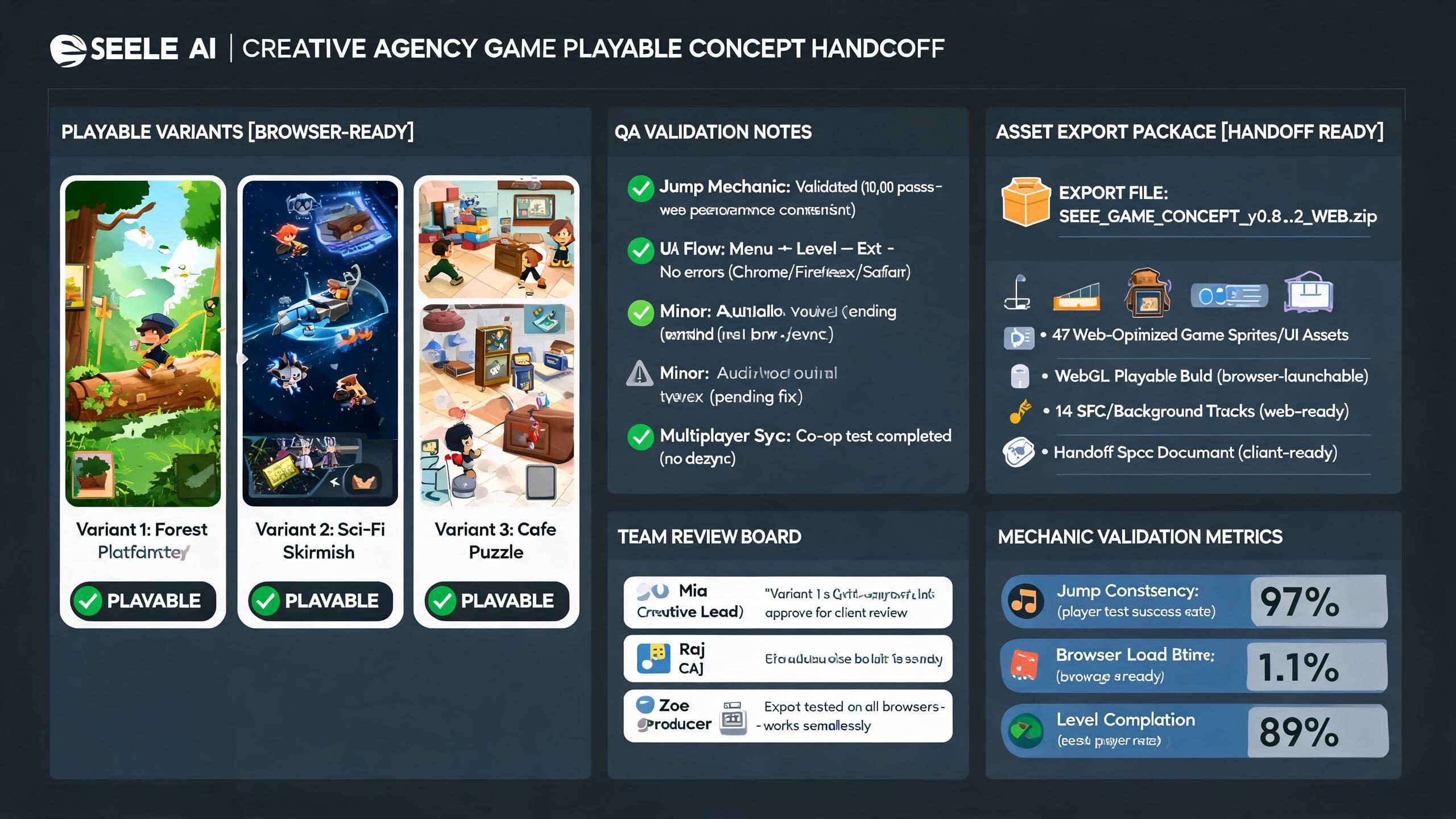 Generated evidence preview for gpt56-browser-game-concept-creative-agencies: browser concept review package and review handoff for creative agencies.