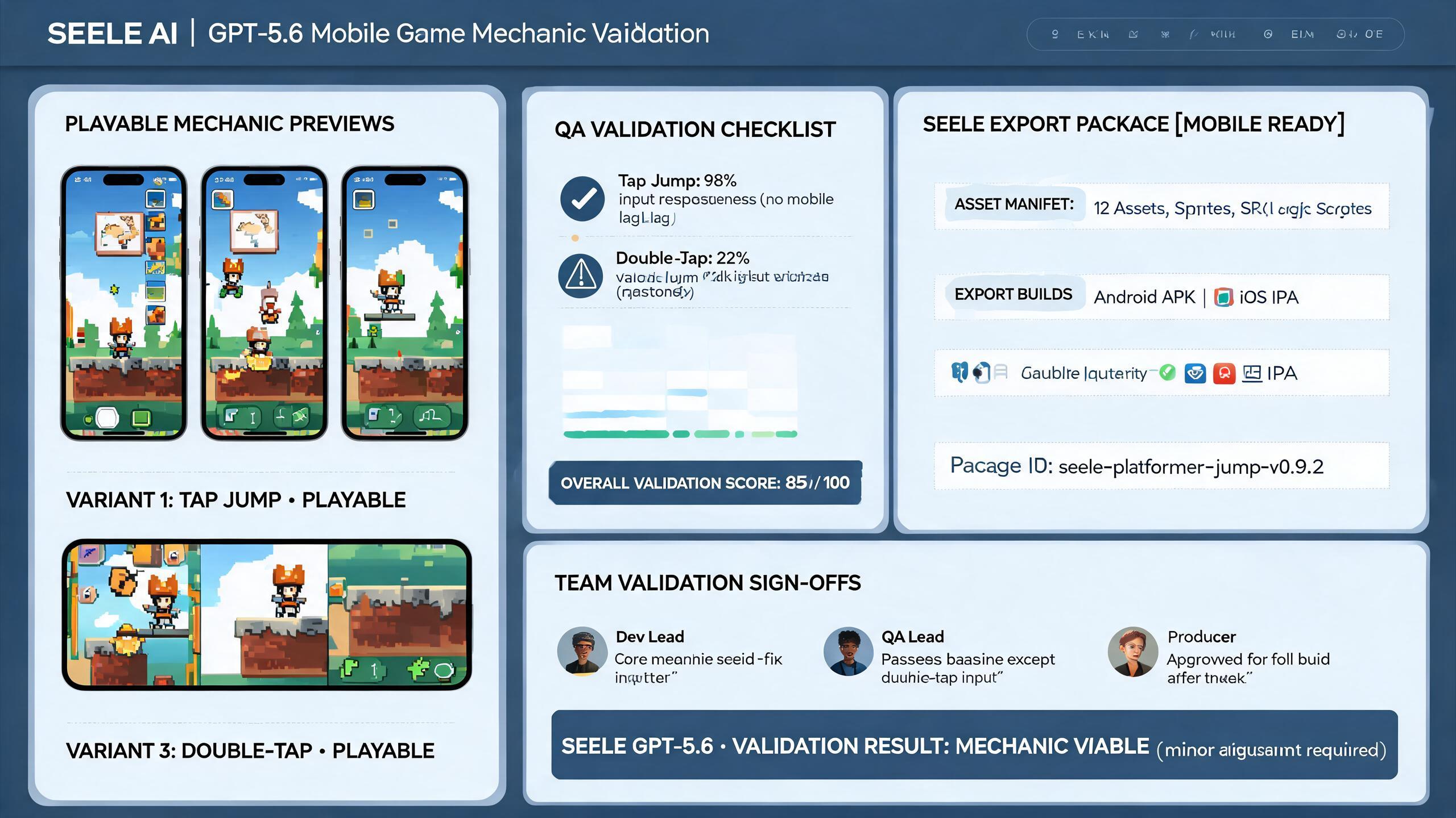 Generated evidence preview for gpt56-game-mechanic-validation-mobile-game-studios: mechanic proof packet and review handoff for mobile game studios.
