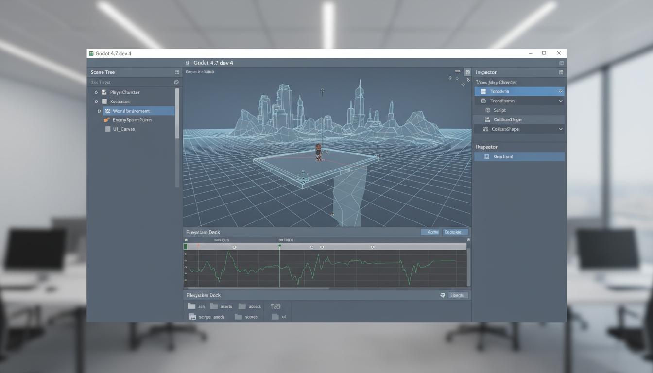 Editorial illustration for Dev snapshot: Godot 4.7 dev 4