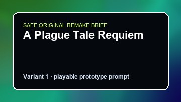 A Plague Tale Requiem Dying Light 2 Custom Game Builder preview