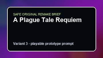A Plague Tale Requiem original a plague tale requiem diy game reference artwork 3