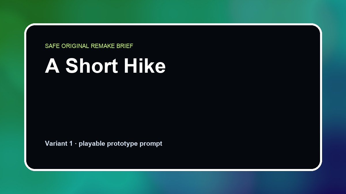 A Short Hike original a short hike custom game reference artwork 1
