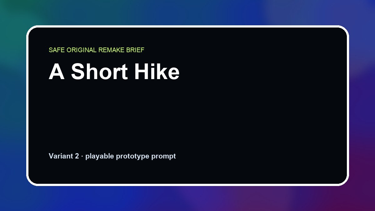 A Short Hike original a short hike custom game reference artwork 2