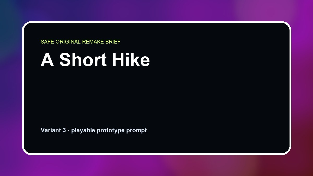 A Short Hike original a short hike custom game reference artwork 3
