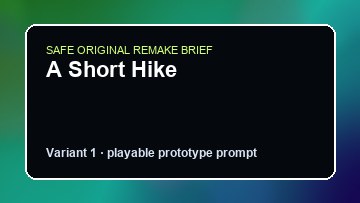 A Short Hike original a short hike custom game reference artwork 1