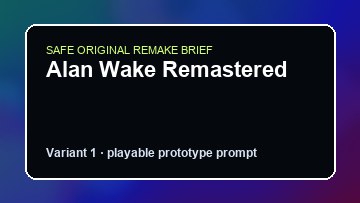 Alan Wake Remastered Paladins Custom Game Builder preview