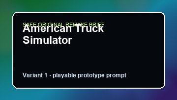 American Truck Simulator Ghostwire Tokyo Custom Game Builder preview