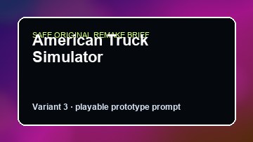 American Truck Simulator original american truck simulator custom game reference artwork 3