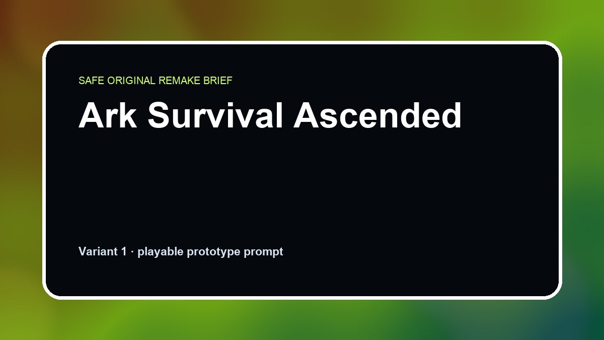 Ark Survival Ascended original game remake reference artwork 1