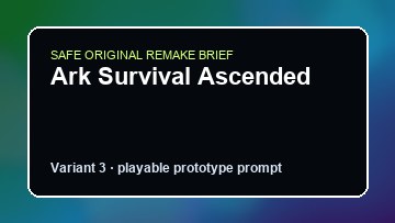 Ark Survival Ascended original game remake reference artwork 3