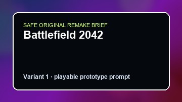 Battlefield 2042 Prison Architect DIY Game Maker preview