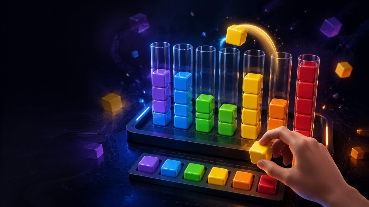 Block Out Color Sort Puzzle original game remake reference artwork 1
