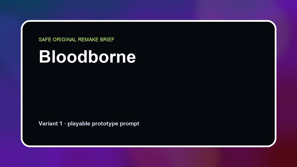 Bloodborne original bloodborne custom game reference artwork 1