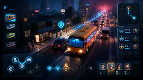 Bus Rush Fever original game remake reference artwork 3
