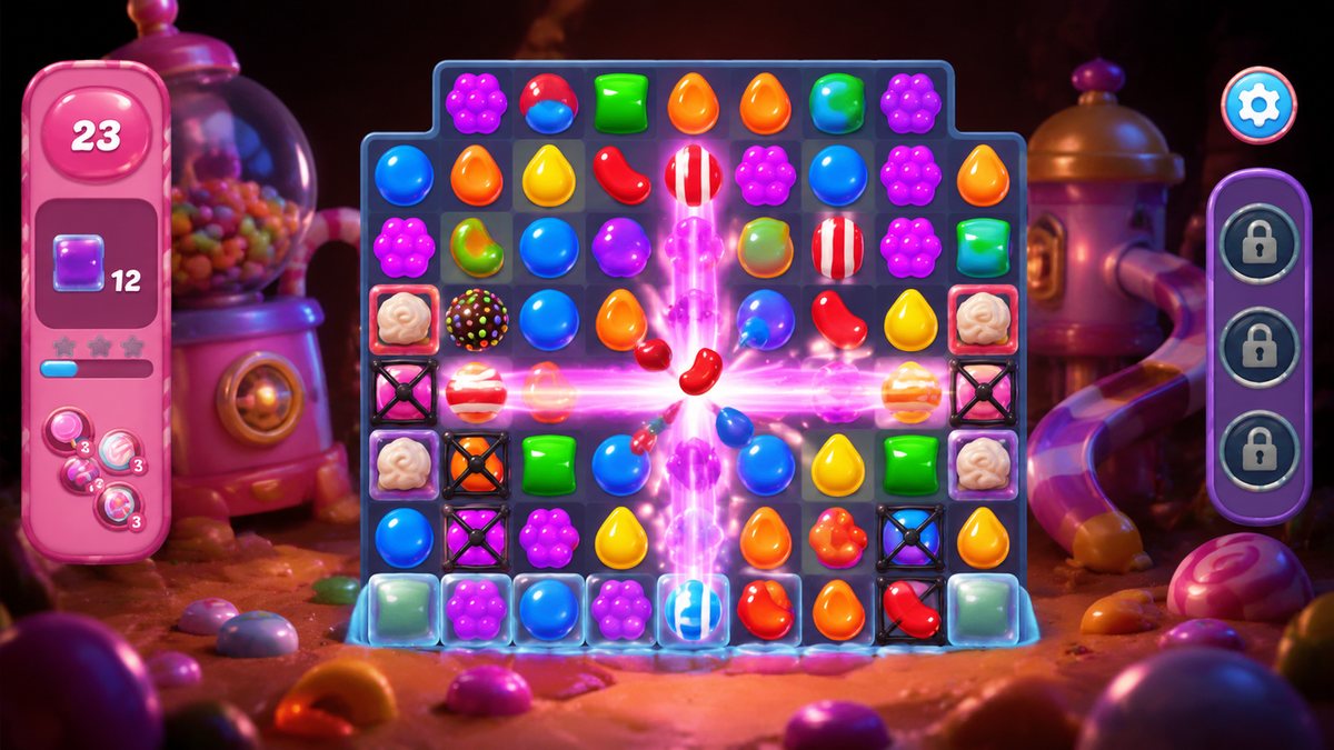 Candy Crush Saga original game remake reference artwork 2
