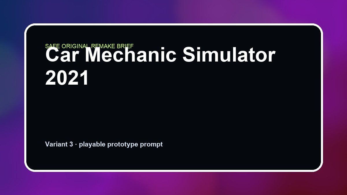 Car Mechanic Simulator 2021 original car mechanic simulator 2021 diy game reference artwork 3
