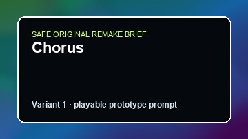 Chorus original chorus diy game reference artwork 1