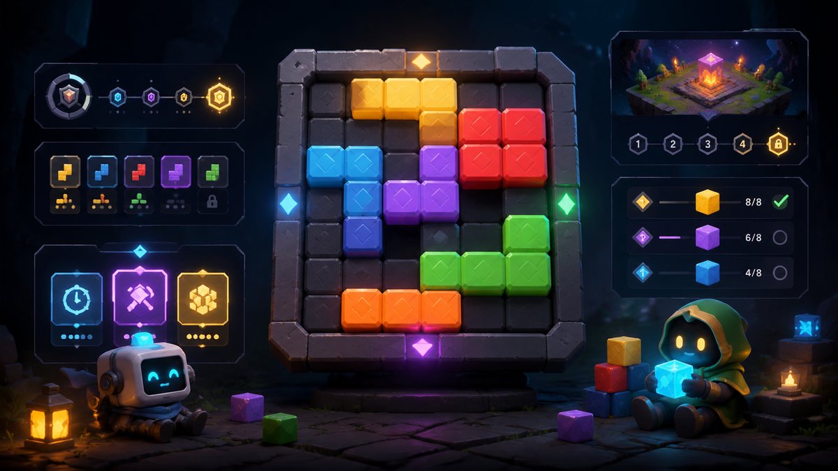 Color Block Jam original game remake reference artwork 3