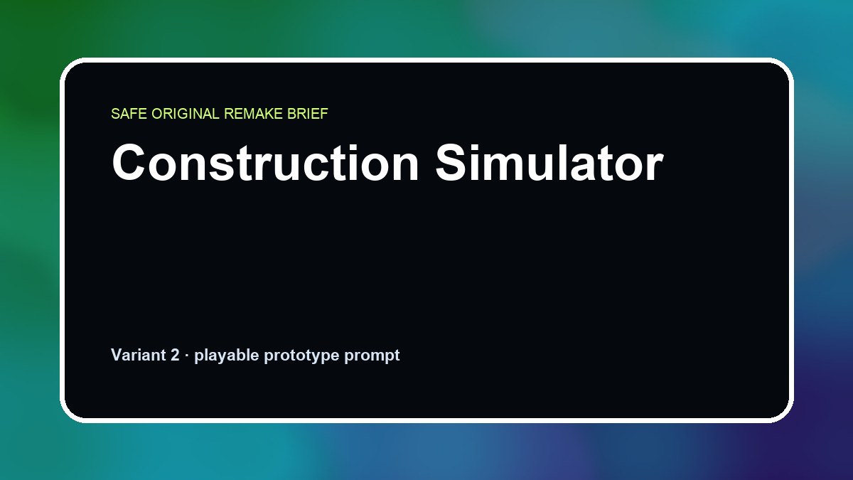 Construction Simulator original construction simulator custom game reference artwork 2