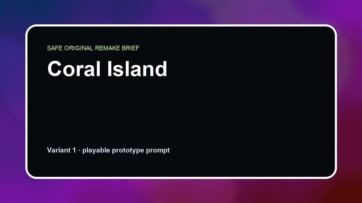 Coral Island original game remake reference artwork 1