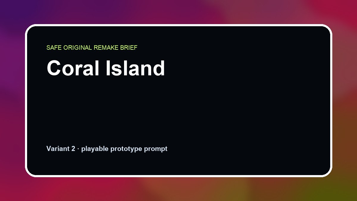 Coral Island original game remake reference artwork 2