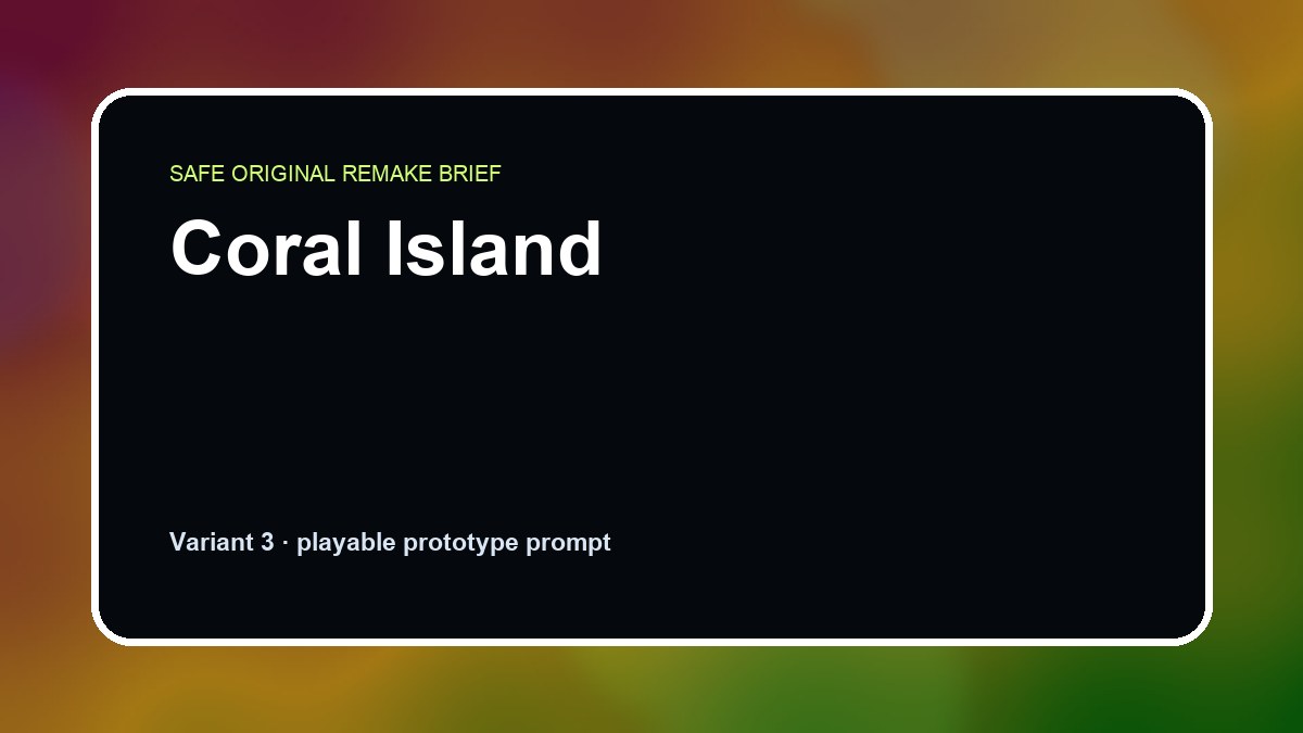 Coral Island original game remake reference artwork 3