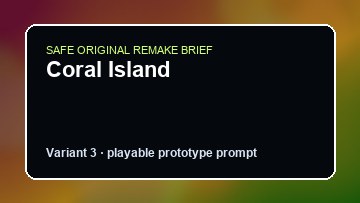 Coral Island original game remake reference artwork 3