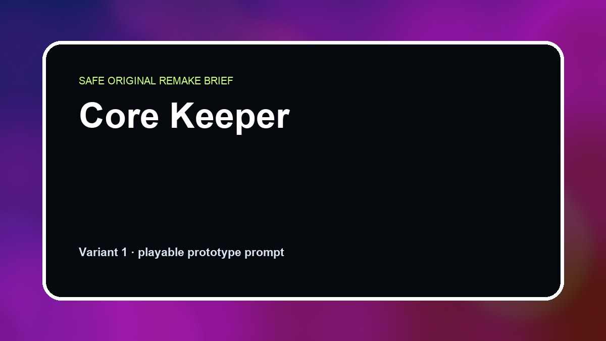 Core Keeper original core keeper diy game reference artwork 1