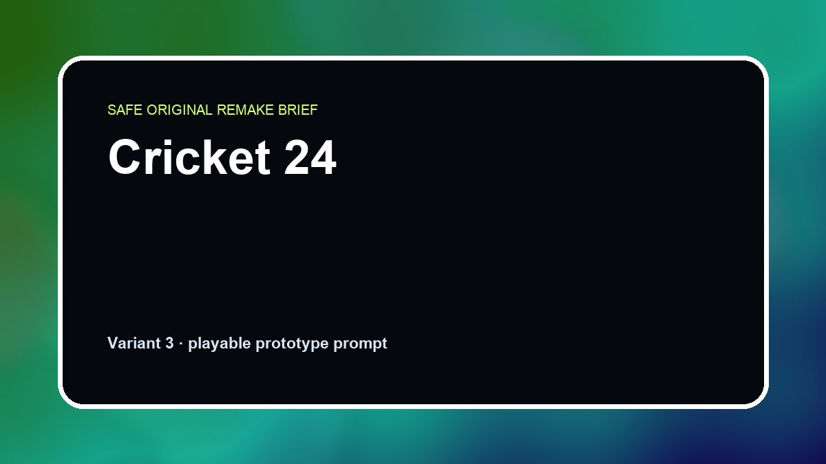 Cricket 24 original cricket 24 custom game reference artwork 3