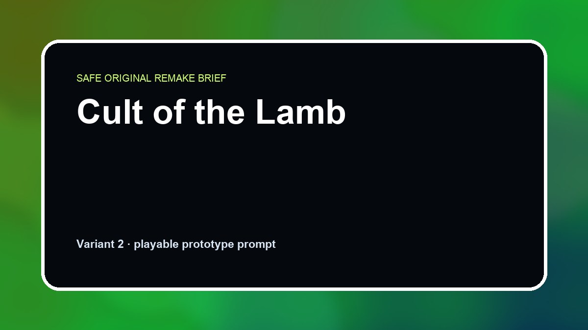 Cult of the Lamb original cult of the lamb custom game reference artwork 2