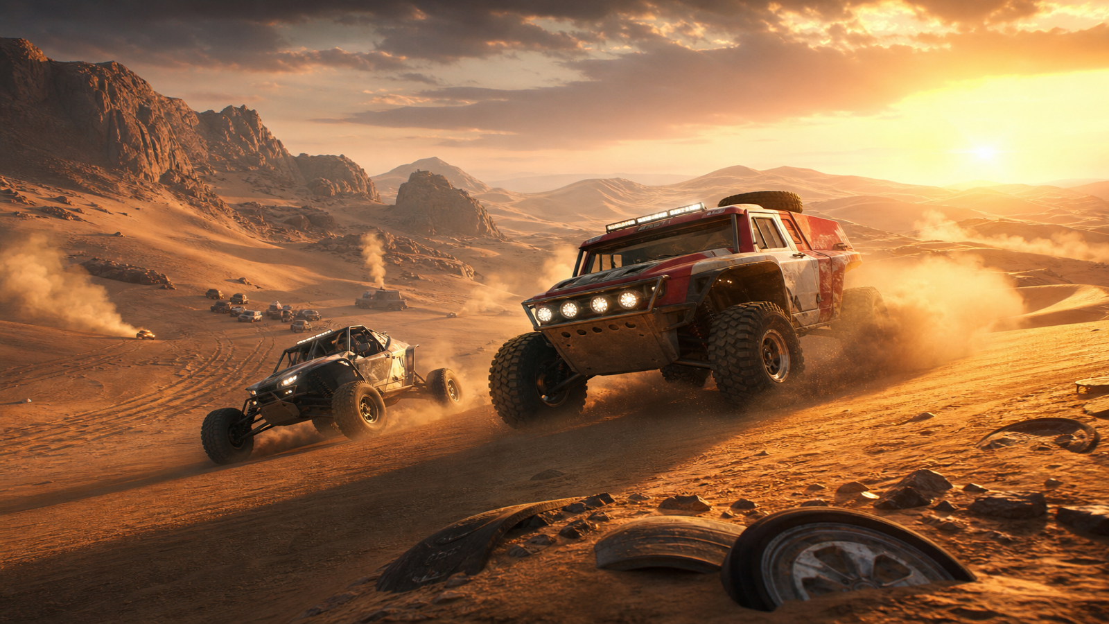 Dakar Desert Rally original dakar desert rally diy game reference artwork 1
