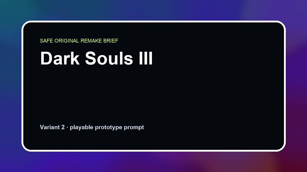 Dark Souls III original game remake reference artwork 2