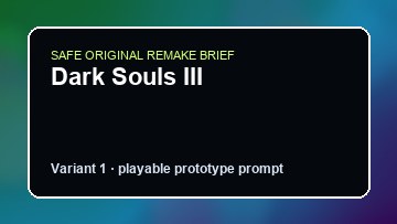 Dark Souls III Days Gone Custom Game Builder preview