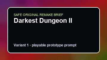 Darkest Dungeon II Hotline Miami Custom Game Builder preview
