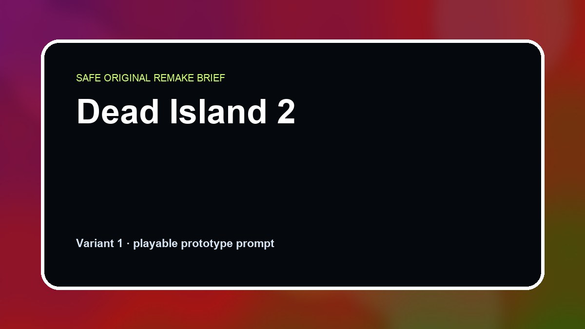 Dead Island 2 original dead island 2 diy game reference artwork 1