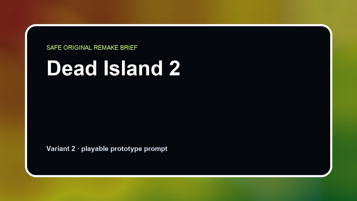 Dead Island 2 original dead island 2 diy game reference artwork 2
