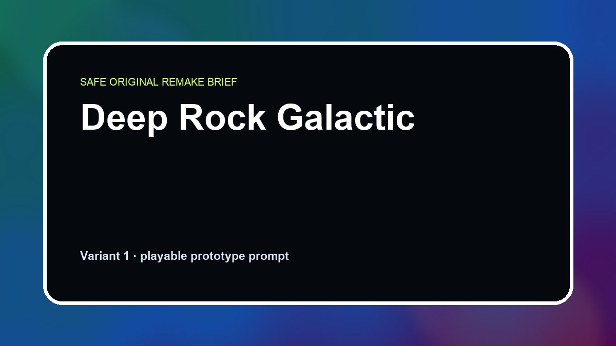 Deep Rock Galactic original deep rock galactic diy game reference artwork 1