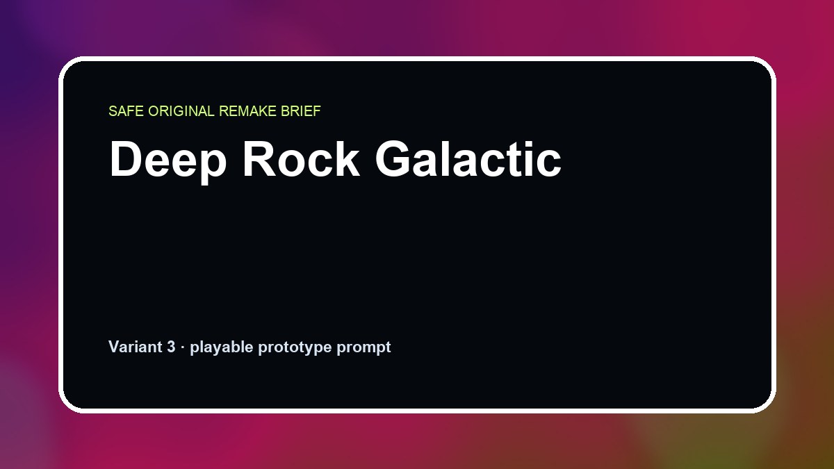 Deep Rock Galactic original deep rock galactic diy game reference artwork 3