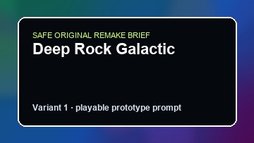 Deep Rock Galactic Max Payne DIY Game Maker preview