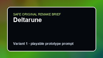 Deltarune original deltarune diy game reference artwork 1