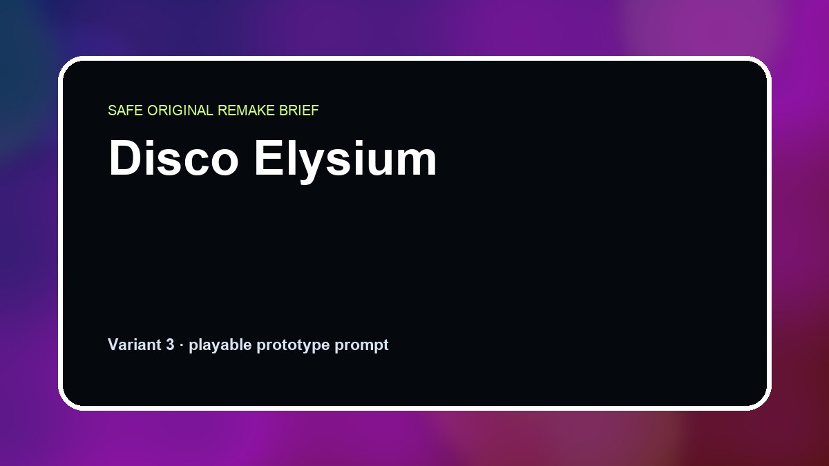 Disco Elysium original disco elysium diy game reference artwork 3