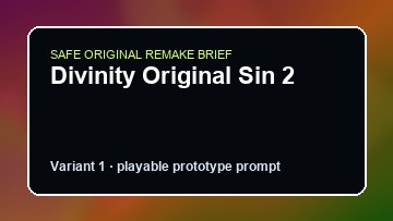 Divinity Original Sin 2 Session Skate Sim DIY Game Maker preview