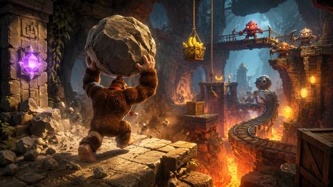 Donkey Kong Bananza original game remake reference artwork 2